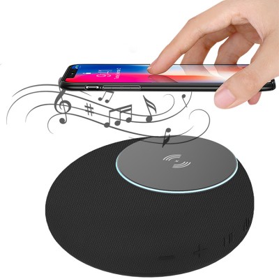 3 in 1 Wireless speaker bass sound box with 4000mah power bank and wireless charger function