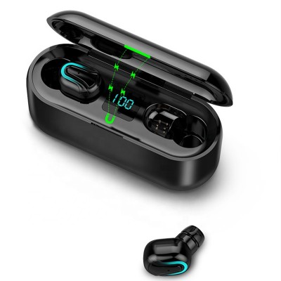 New trend waterproof wireless earphone tws earbuds headset with power bank charging